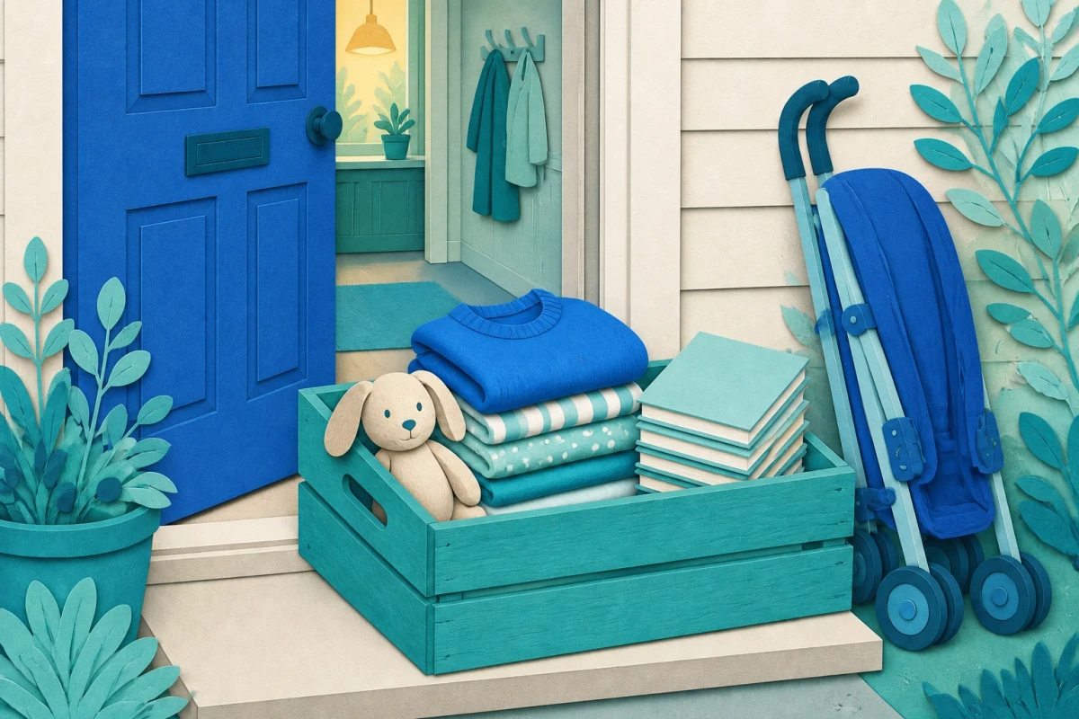 Donate outgrown kids' clothes and gear to local families