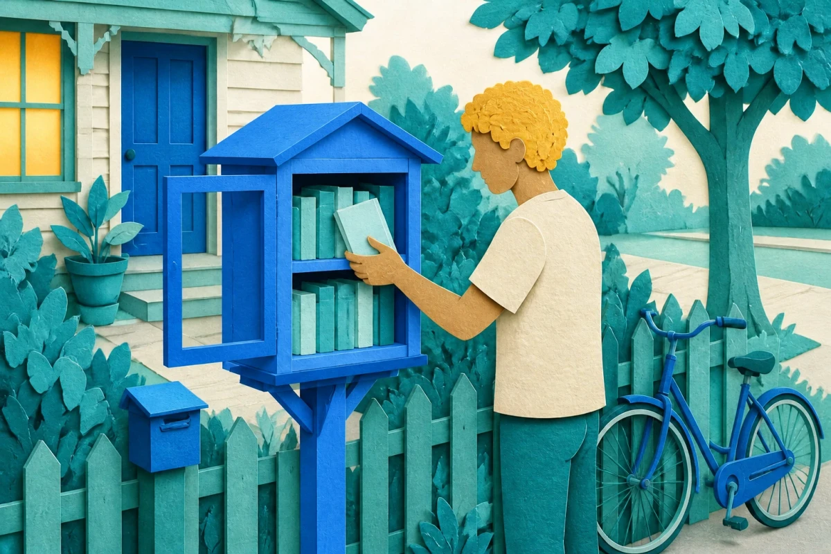 Drop a book in a street library