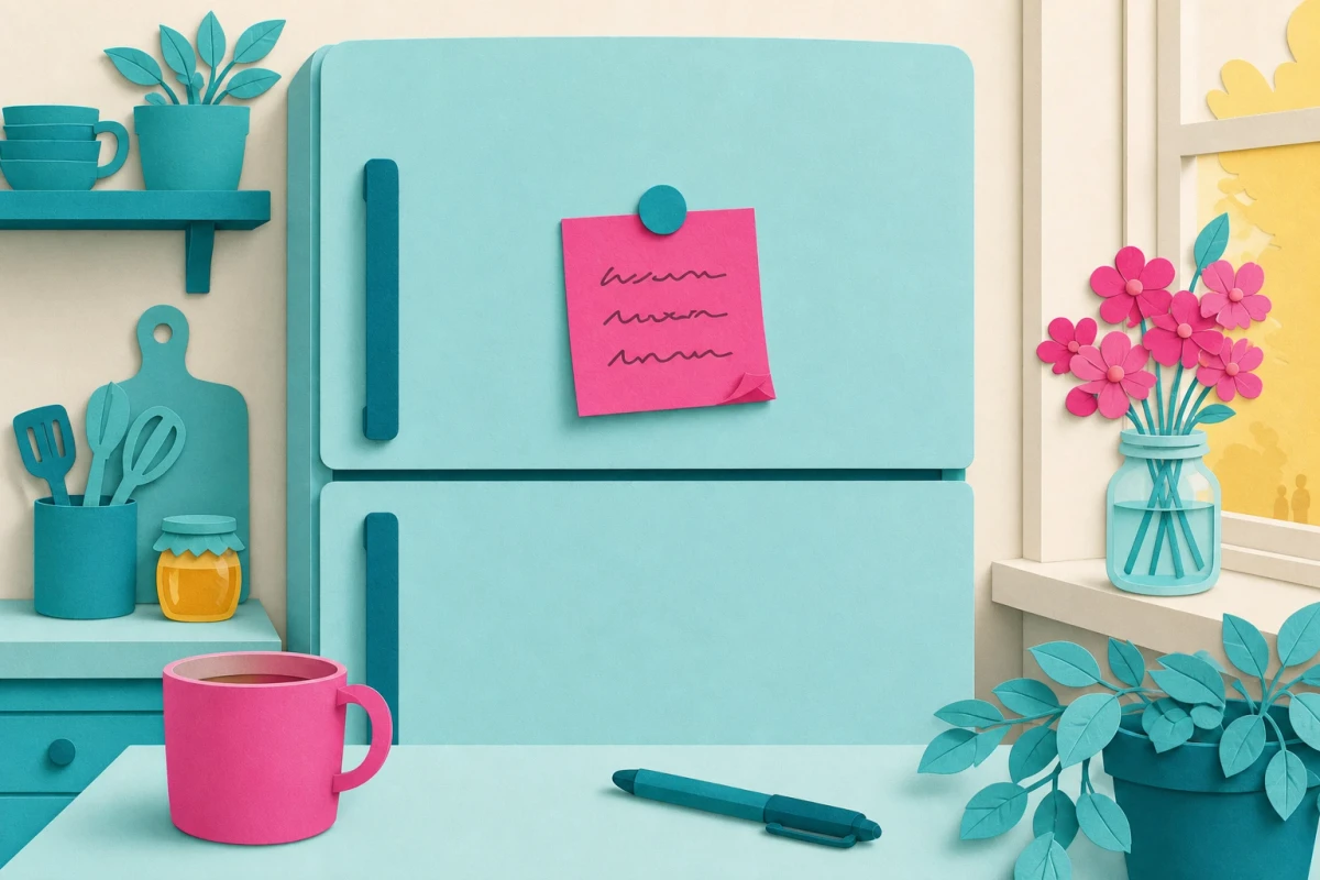Leave a short note for someone you live with